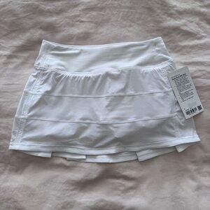 Lululemon Athletica White Pace Rival Skirt